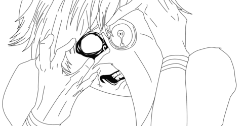 Ken Kaneki Coloring Page